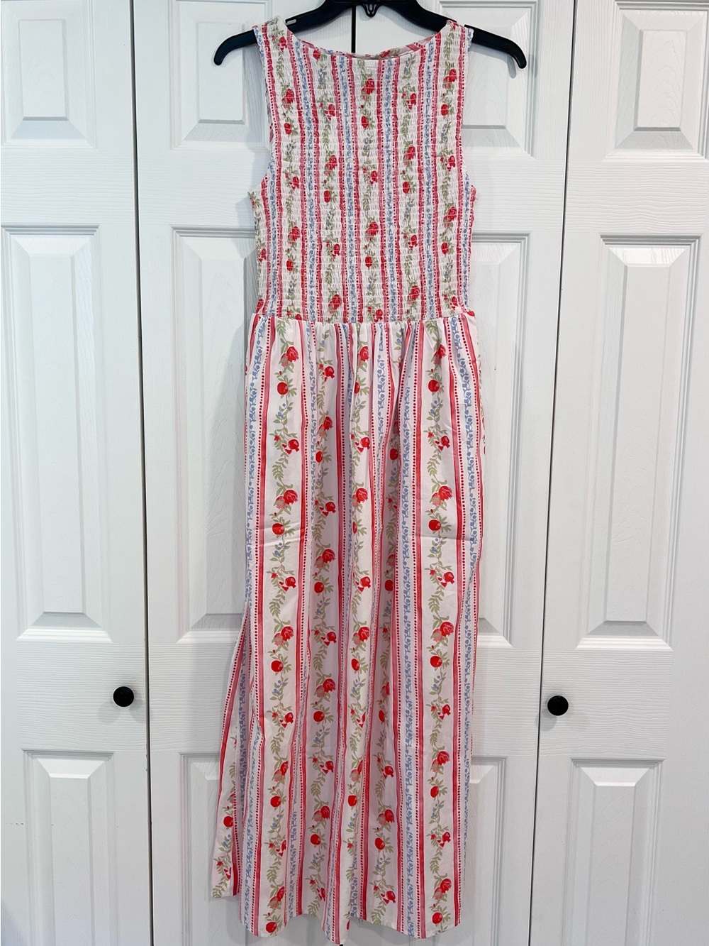Stunning Caroline Constas ❤️ Pomegranate Stripe Smocked Nap Dress - Picture 5 of 8